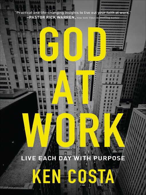 Title details for God at Work by Ken Costa - Available